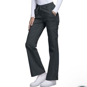 Cherokee Luxe Women's Relaxed Fit Scrub Pants Size L‎ Black Style 21100 Rn 93643